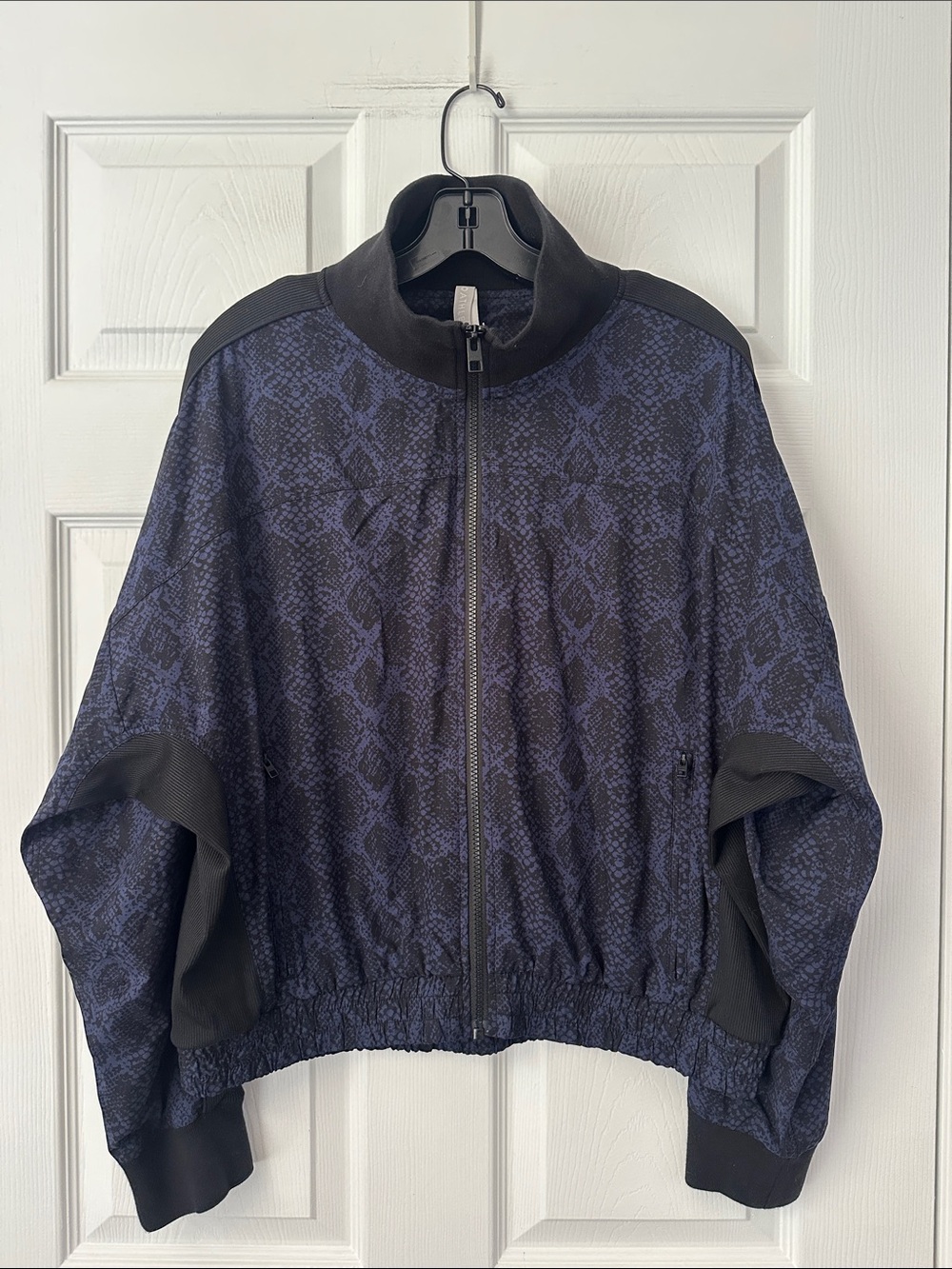 Athleta Brooklyn Track Bomber Print Jacket Large